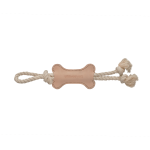 Leather Bone And Rope Toy - Dog Toys