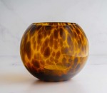 Tealight Holder Glass Round 15X13CM