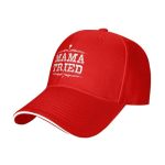 Mama Tried Retro Country Music Hat Adjustable Sandwich Peaked Cap Cap Golf Dad Outdoor Sports Baseball Cap Trucker Cap