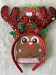 Christmas Reindeer Alice Band