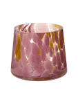 Pink And Gold Speckled Glass Vase 10CM - None Pink