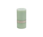 Plain Pillar Candle Mid-green 7X14CM