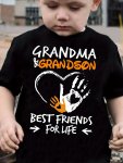 Boy's Summer T-Shirt Kids Toddler Grandma Grandson Best Friends Print Casual Short Sleeve Cute Tee Tops