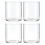 4 Pack - Glass Pantry Storage Jars - Transparent