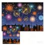 Colorful Night Sky Fireworks 2000PC Jigsaw Puzzle 70X120CM Large