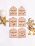 Wooden Gift Tags Pack Of 6- Engraved