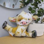 Shaped Pillow Cute Fluffy Cow Sleeping Set