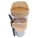 Consol Layer Luc Cup With Spoon Beige 480ML