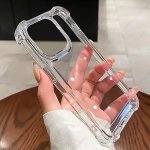 Shock-absorbent Tpu Clear Case For Iphone 11 12 13 14 15 Pro Max - Protective Phone Cover With Raised Edges And Camera Lip