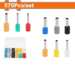 - Tubular Insulated Terminal Lugs Accessory Set - 575 Pieces Asstd