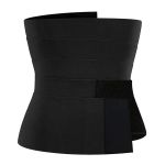 5M Stretchable Waist Trimmer Trainer Tummy Wrap Belt Corset - Black
