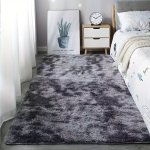 1PC Tie-dyed Plush Soft Indoor Carpet Modern Luxury Plush Carpet Water-absorbent Non-slip And Stain-resistant Suitable For Livin