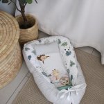 Baby Nest Baby Sleeping Pod Safari On The Road Green Set