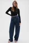 Curvy Fit Baggy High Jeans - Denim Blue