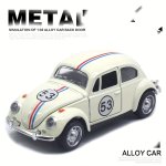1:32 Vintage Die-cast Racing Car Toy: High-quality Metal Alloy Manual Pull-back Suitable For Ages 3+ - Collectible Classic Car M