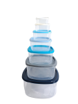 Container Oval 7-PIECE Set Clear