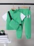 4PCS Boys Casual Versatile Short Sleeve T-Shirt & Sleeveless Vest & Cargo Pants & Crossbody Bag Set Cool Lightweight And Comfy Spring Clothes