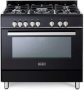 ELBA 01-9CX827B1 Classic Light Gas Electric Cooker 90CM Black