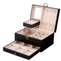 Beauticka Pu Leather Jewellery Box Organizer With Drawer - Black