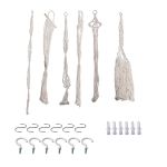 6 Pcs Cotton Rope Macrame Plant Hangers For Small Plants Pots