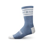 Ladies Long Outdoor Cotton Sock Blue Wys