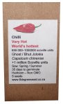 Heirloom Veg Seeds - Chilli - Habanero