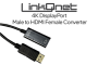 LinkQnet 4K Dp Male To HDMI Female Converter