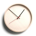 Natura L Birch Deep Frame Round Clock