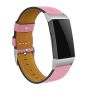 Killer Deals Pe Leather Strap For Fitbit Charge 3/4 Sense S/m/l - Pink Strap Only Watch Excluded