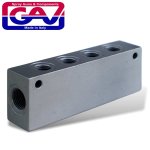 Manifold Block X4 1 4' Ports On Top X2 3 8' Ports On The Sides