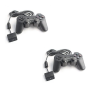 Pack Of 2 - PS2 Doubleshock Wired Controllers For Sony Playstation 2
