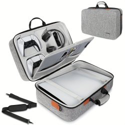 Portable Hard Shell Carrying Case For PS5 Travel Bag Compatible With Playstation 5 Console Controller Protective Storage Bag For