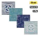 Serviettes 2PLY 33CM 20PC Marine Marketplace Brits Bros