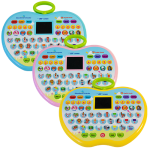 Apple Shaped Educational LED Pad With Alphabets Words Sounds And Numbers - Yellow
