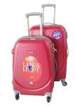 Smte 2 Piece Premium Luggage Set Red With Keychain