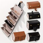 1PC 2 3 4 5 6 Slots Foldable Eyeglasses Holder Box Portable Storage Glasses Case For Men