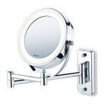 Beurer Cosmetics Mirror: Illuminated 2-IN-1 Mounted & Standing Mirror Bs 59