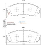 Stone Brake Pad Set Front SP82260