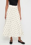 Frill Hem Pleated Skirt - Polka Dot