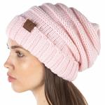 Funky Junque Exclusives Slouchy Beanie For Women Oversized Winter Hat Chunky Cable Knit Beanies Soft Warm Unisex Slouch Hats For