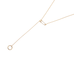 Goldair Gold Safety Pin Lariat Pendant Necklace - Gold