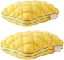2-PACK Pineapple Cloud-like Bed Pillows - Soft And Supportive