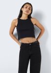 Maya Simili Fringe Top - Black