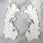 JP711 White Resin Baroque Swirl 2'S