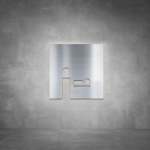 Baby Changing Sign D01 - Brushed Stainless Steel