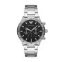 Emporio Armani Armani Mario Silver Round Stainless Steel Men's Watch - AR11241
