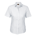 Basic Poly Cotton Blouse Short Sleeve Ladies - XL Navy