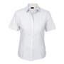 Basic Poly Cotton Blouse Short Sleeve Ladies - XL / Navy