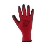 Tru Touch Red Smooth Nitrile Coated General Handling Gloves - Red XL