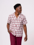 Graphic Print Short Sleeve Shirt - XS Assorted